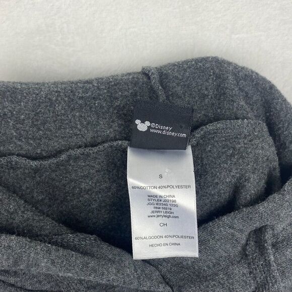 Disney Mickey Mouse Sweater Womens Small Gray Hoodie Sweatshirt Pullover - Picture 7 of 8